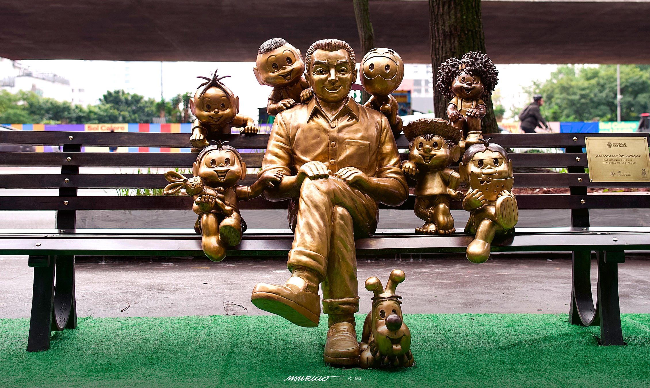 Banco em homenagem a Mauricio de Sousa 2